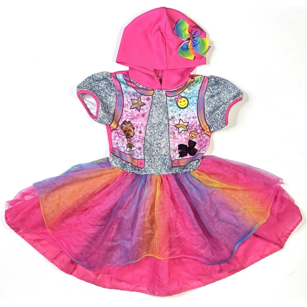 Jojo Siwa Nickelodeon Pink and Multicolor Kids Dance Costume